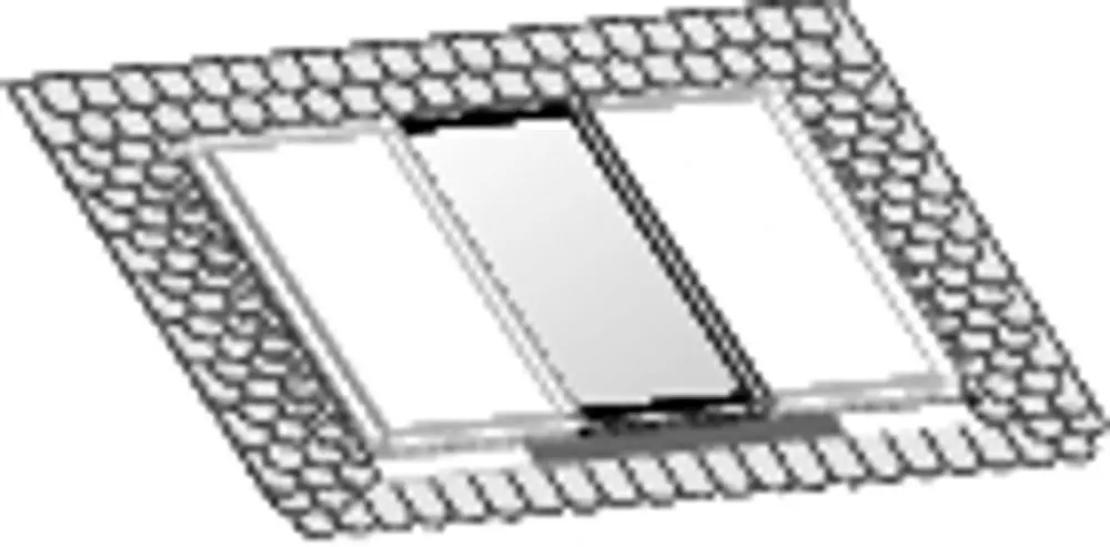 Montageset für Indach-Anwendungen mit Schieferschiefer-Dachdeckung. Integrierbar mit Wolf Kollektoren für eine nahtlose Dachinstallation.
